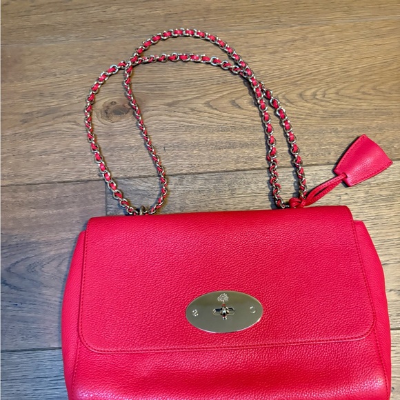 Mulberry Lily Scarlet Red Leather Bag - Picture 3 of 16